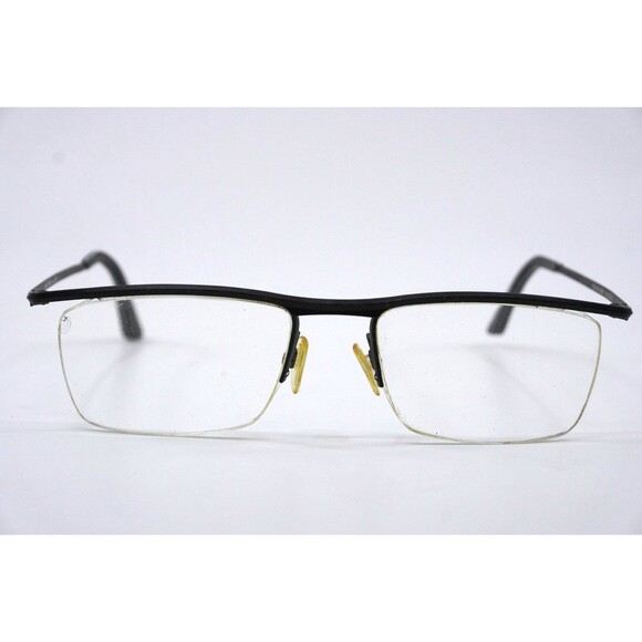 Plume Paris Saverne Eyeglasses Frames Metal Black Grey Rimless 53-19-142